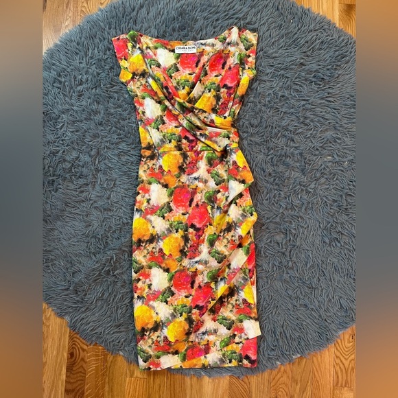 Chiara Boni La Petite Robe Biancamaria Dress in Pop Water Color Size 40 US 4 - Picture 2 of 6